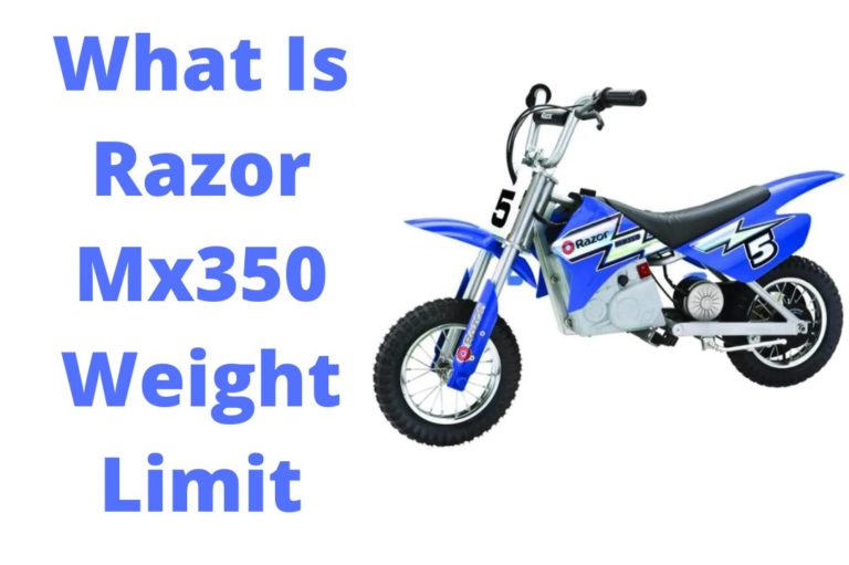 razor dirt bike weight limit