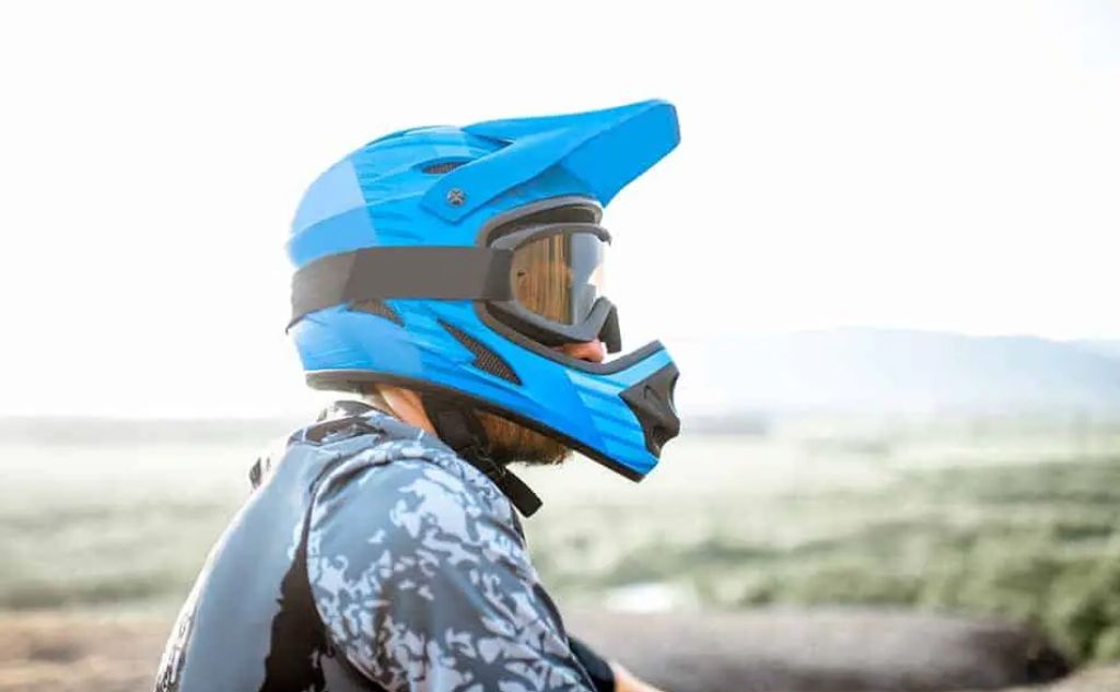 Full Face Bicycle Helmet With Visor