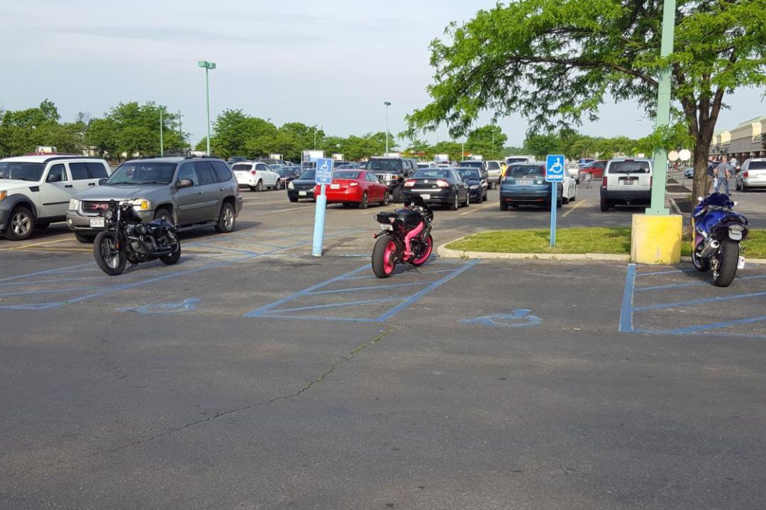 Where To Park A Motorcycle At Walmart